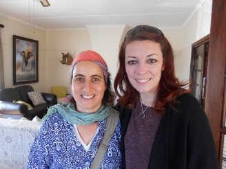 Speaking in Tarka as part of research for the Global Summit on Community Philantrophy, Ninnette Eliasov with Rachel Helm  Picture: LOYISO GXOTHIWE